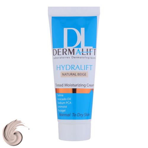 کرم مرطوب کننده رنگی صورت درمالیفت مدل HYDRALIFT مناسب پوستهای معمولی و خشک حجم 40 میلی لیتر