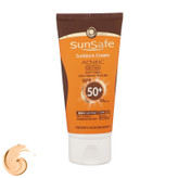 کرم ضدآفتاب و آنتیآکنه رنگی سانسیف مدل SPF50، مناسب پوستهای چرب، حجم 50 میلیلیتر